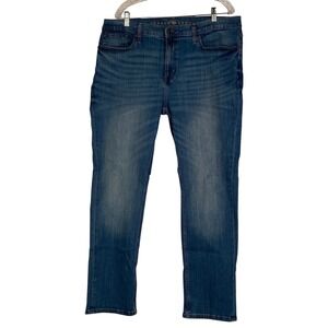 Joseph Abboud Mens Straight Fit Jeans 38x32 Medium Wash Blue Denim